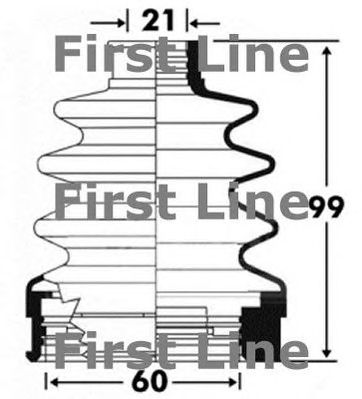 FIRST LINE fcb2896 -  Пыльник, приводной вал